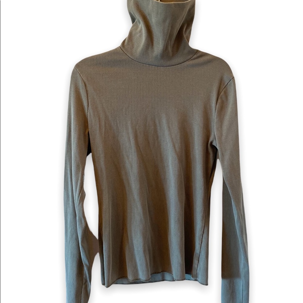 Green turtleneck